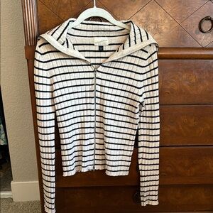 Universal Thread Striped Knit Jacket